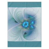 Nappe Position, Abstrait bleu turquoise fractal (Devant)