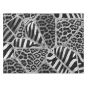 Nappe Poster de animal - Leopard et Zebra - argent (Devant (Horizontal))