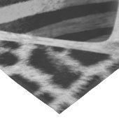 Nappe Poster de animal - Leopard et Zebra - argent (Angle)