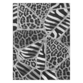 Nappe Poster de animal - Leopard et Zebra - argent (Devant)