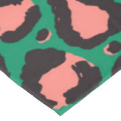 Nappe Poster de animal Léopard vert rose corail moderne (Angle)