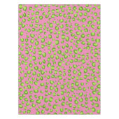 Nappe Poster de animal Motif léopard moderne vert rose (Devant)