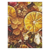 Nappe Pot-pourri oranges Fractal (Devant)