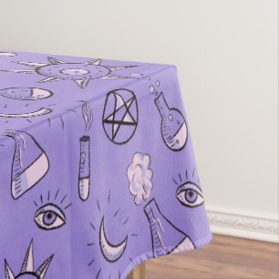 Nappe Potions de sorcière Alchimie violette Motif Hallow