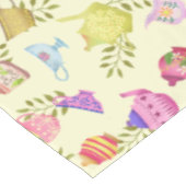 Nappe Pots de thé et tasses Jaune (Angle)
