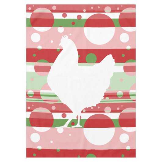 Nappe Poulet de Pop rose et vert (Devant)