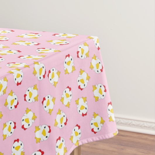 Nappe Poulet fête d'anniversaire rose (In Situ)