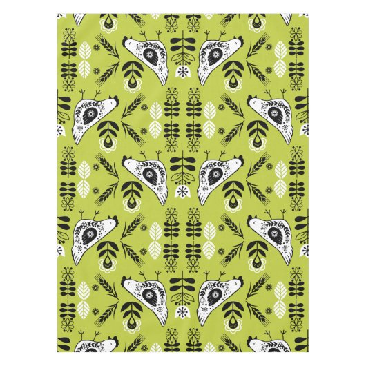 Nappe Poulet Hen Folk Art (Devant)