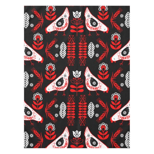 Nappe Poulet Hen Folk Art (Devant)