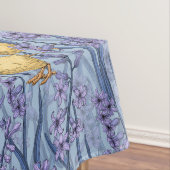 Nappe Poulets et hyacinthes bleu ciel (In Situ)