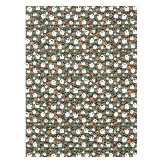 Nappe Poulets fantômes éffrayants avec Citrouilles et ch (Devant)