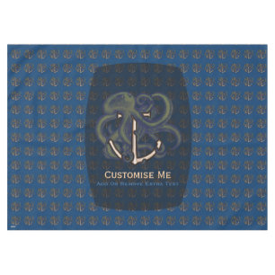 Nappe Poulpe de Steampunk au-dessus d'ancre