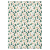 Nappe pour arbres de Noël modernes rouge vert or (Devant)