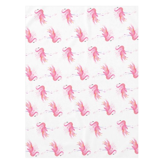 Nappe pour fête du Flamant Rose (Devant)