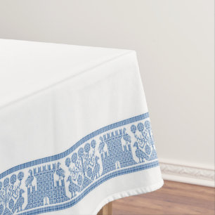 Nappe pour oiseaux et châteaux, 52" x 70"