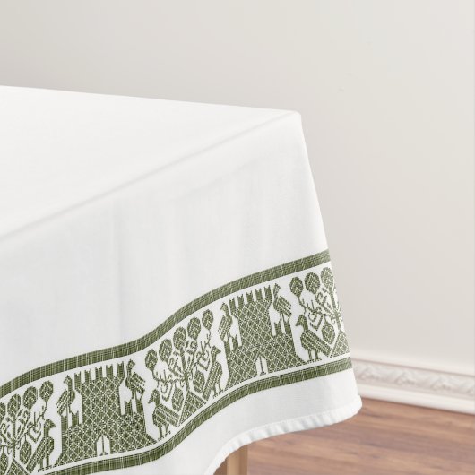 Nappe pour oiseaux et châteaux, 52" x 70" (In Situ)