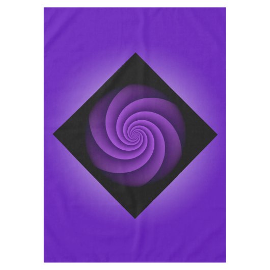 Nappe Power Spirals Fractal - violet + vos idées (Devant)