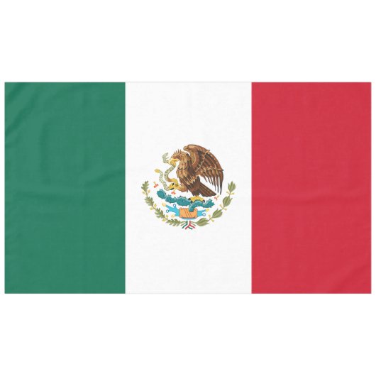 Nappe précise géante de drapeau mexicain (Devant (Horizontal))
