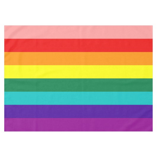 Nappe Premier drapeau de la Rainbow Pride (Devant (Horizontal))