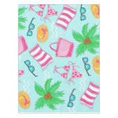 Nappe Préppy Beach Bikini Serviette Palm Tree (Devant)