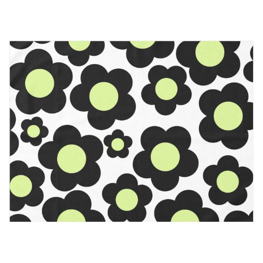 Nappe Preppy Black Neon vert Hippie Motif (Devant (Horizontal))