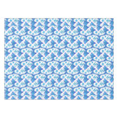Nappe Preppy Blue Fish Motif Côte Beach House Bateau (Devant (Horizontal))