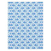 Nappe Preppy Blue Fish Motif Côte Beach House Bateau (Devant)