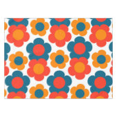 Nappe Preppy Blue Orange Hippie Motif (Devant (Horizontal))