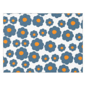 Nappe Preppy Blue Orange Hippie Motif (Devant (Horizontal))