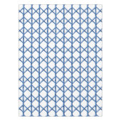 Nappe Preppy Blue Trellis Bamboo Motif (Devant)