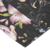 Nappe Preppy bohème pays girly chic noir floral (Angle)