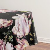 Nappe Preppy bohème pays girly chic noir floral (In Situ)