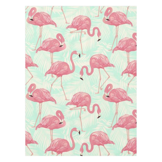 Nappe Preppy Chic Elegant Pink Flamingo Motif (Devant)