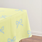 Nappe Préppy Chic Jaune & Bleu Motif de Nœud Printemps  (In Situ)