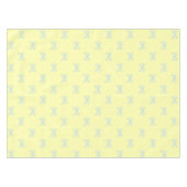 Nappe Preppy Chic Yellow & Blue Bow Pattern Spring  (Devant (Horizontal))