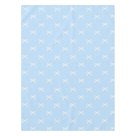 Nappe Preppy Elegant Blue Bow Pattern Spring & Summer (Devant)