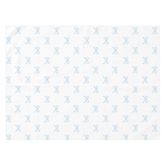 Nappe Preppy Elegant Blue Bow Pattern Spring & Summer (Devant (Horizontal))