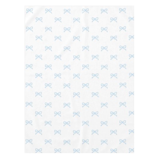 Nappe Preppy Elegant Blue Bow Pattern Spring & Summer (Devant)