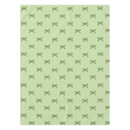 Nappe Preppy Girly Green Bow Pattern Spring & Summer  (Devant)