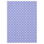 Nappe Preppy Navy Plaid avec des poches d'aquarelle rose (Devant)