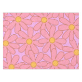 Nappe Preppy rose violet Floral simple Motif de fleurs (Devant (Horizontal))