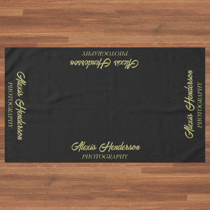 Nappe Présentoir d'entreprise de photographie jaune et n