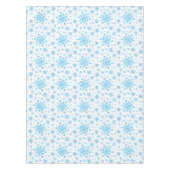 Nappe Pretty Blue Christmas Snowflakes sur Winter White (Devant)