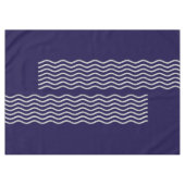 Nappe Pretty Waves argent + votre backgr, texte & idées (Devant (Horizontal))