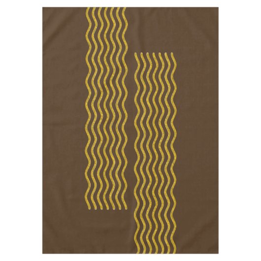 Nappe Pretty Waves or + votre backgr, texte & idées (Devant)