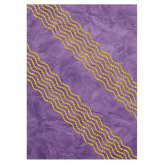 Nappe Pretty Waves or + votre backgr, texte & idées (Devant)