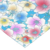 Nappe Printemps Été Pastel Floral Fleurs tropicales (Angle)