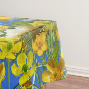 Nappe Printemps fleurs Butercup dans les nuages