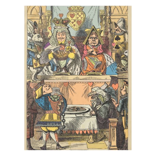 Nappe Procès d'Alice : Le Jugement du Valet de Cœur Vint (Devant)