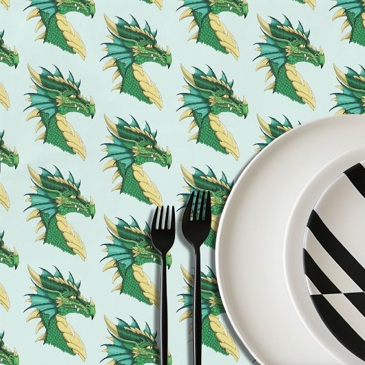 Nappe Profil de dragon vert